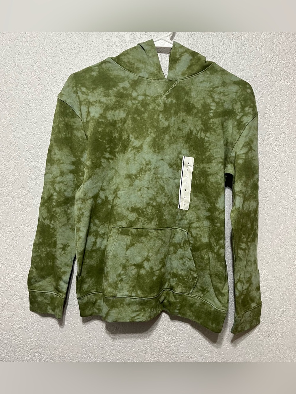 NWT❗️Cat & Jack Unisex Kids Tie-Dye Pullover Hoodie army green size L